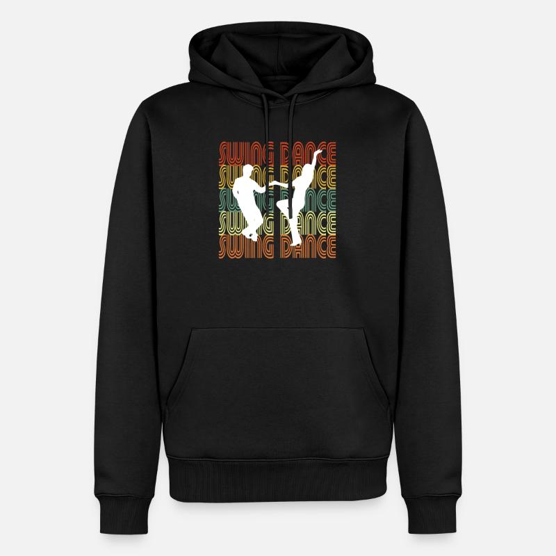 DANSE SWING - Sweat à capuche Premium bio Homme - noir