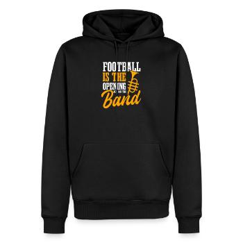 Concert d’ouverture du football uniforme de la fanfare pour - Sweat à capuche Premium bio Homme - noir - Devant - Nico (187cm)