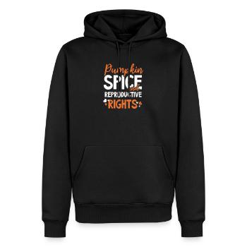 Roe v Wade Pro Choice Citrouille Épice Reproductive - Sweat à capuche Premium bio Homme - noir - Devant - Nico (187cm)