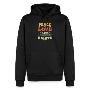 Roe v Wade Pro Choice Peace Reproduktive Rechte - Männer Premium Bio Hoodie - Schwarz - Vorne - Nico (187cm)