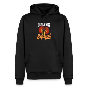 Équipe de dialyse Technique de dialyse - Sweat à capuche Premium bio Homme - noir - Devant - Nico (187cm)