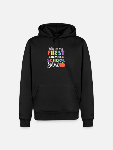 Erster Schultag Erster Schultag Outfit - Männer Premium Bio Hoodie - Schwarz