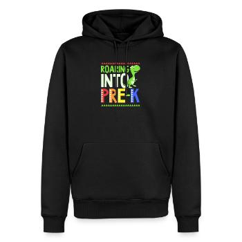 Erster Schultag brüllt in Pre-K - Männer Premium Bio Hoodie - Schwarz - Vorne - Nico (187cm)