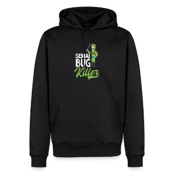 Bug Exterminator Serial Bug Killer - Men’s Premium Organic Hoodie - black - Front - Nico (187cm)