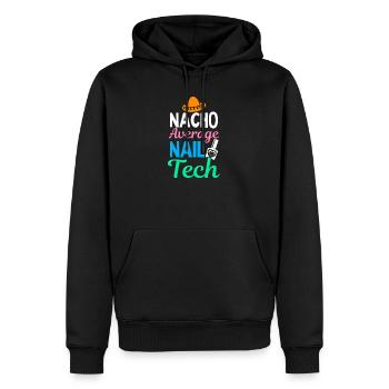 Nail Tech Nacho Moyenne Nail Tech Cinco De Mayo - Sweat à capuche Premium bio Homme - noir - Devant - Nico (187cm)