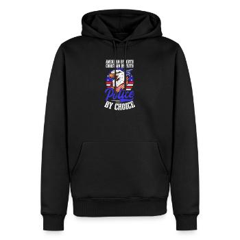 4 juillet Officier de police de la police chrétienne américaine - Sweat à capuche Premium bio Homme - noir - Devant - Nico (187cm)