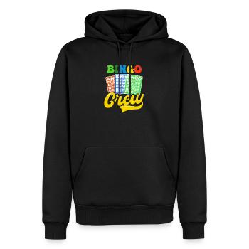 Bingo Queen Bingo Crew Partner Outfit - Sweat à capuche Premium bio Homme - noir - Devant - Nico (187cm)