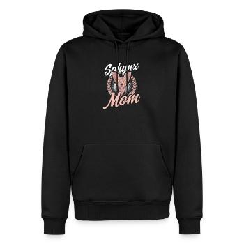Sphynx Chat Sphynx Maman - Sweat à capuche Premium bio Homme - noir - Devant - Nico (187cm)