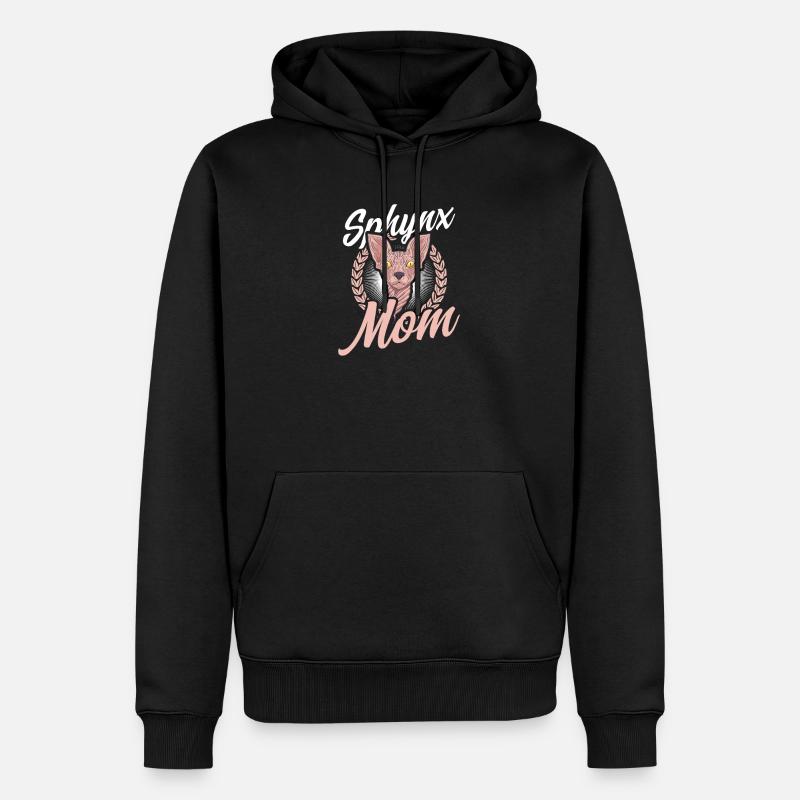 Sphynx Chat Sphynx Maman - Sweat à capuche Premium bio Homme - noir