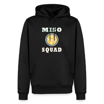 Nouilles Ramen de l'équipe Miso Squad Cuisine - Sweat à capuche Premium bio Homme - noir - Devant - Nico (187cm)