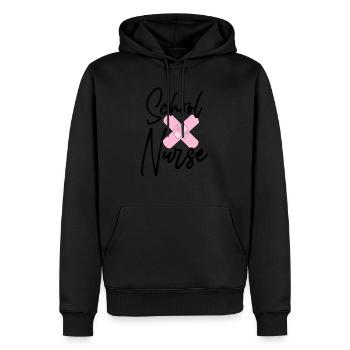 Nurse Doctor Superhero Nurse Heart Nurse - Men’s Premium Organic Hoodie - black - Front - Nico (187cm)