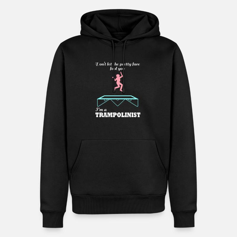Trampoliniste drôle Trampoline Ju - Sweat à capuche Premium bio Homme - noir