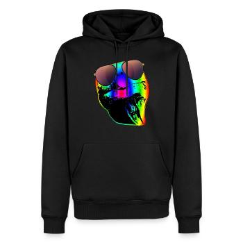 Schildkröte Sonnenbrille Schildkröten Regenbogen - Männer Premium Bio Hoodie - Schwarz - Vorne - Nico (187cm)
