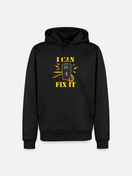 Electronic Engineer Funny Quote Electrician - Men’s Premium Organic Hoodie - black