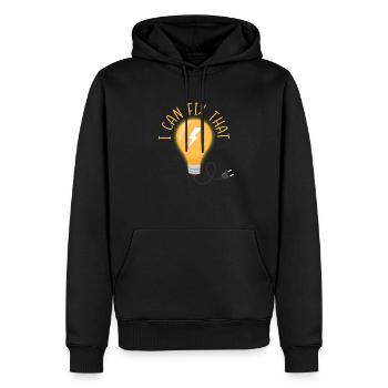 Repariere das Elektriker Elektroarbeiter - Männer Premium Bio Hoodie - Schwarz - Vorne - Nico (187cm)