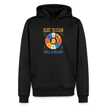 Electro Craftsman Ingénieur Voltage - Sweat à capuche Premium bio Homme - noir - Devant - Nico (187cm)