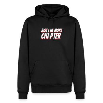 Book Lover Gift Just One More Chapter Reader - Men’s Premium Organic Hoodie - black - Front - Nico (187cm)
