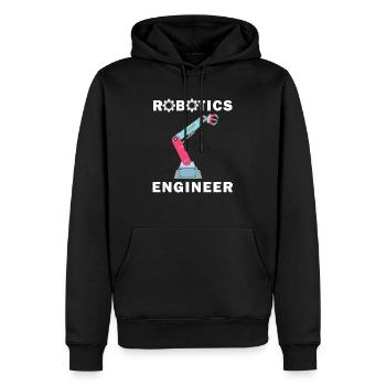 Robotik-Ingenieur Robotermechan - Männer Premium Bio Hoodie - Schwarz - Vorne - Nico (187cm)