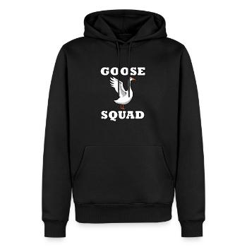 Nette Gänse Wildvogel Natur Lustige Gänse - Männer Premium Bio Hoodie - Schwarz - Vorne - Nico (187cm)