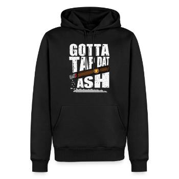 Gotta Tap Dat Ash - cigare passion - Sweat à capuche Premium bio Homme - noir - Devant - Nico (187cm)