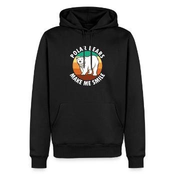 Eisbären ironischer Spruch Cute Bear Wilderness - Männer Premium Bio Hoodie - Schwarz - Vorne - Nico (187cm)