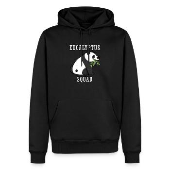 Eucalyptus Squad Netter australischer Koala - Männer Premium Bio Hoodie - Schwarz - Vorne - Nico (187cm)