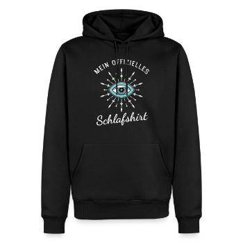 Mein Offizielles Schlafshirt - Evil Eye Auge - Männer Premium Bio Hoodie - Schwarz - Vorne - Nico (187cm)