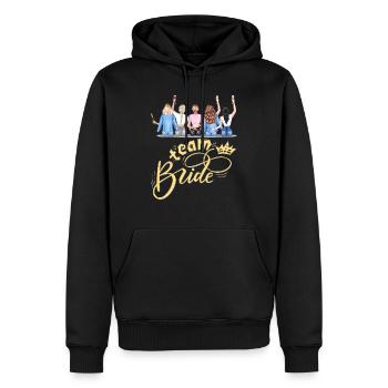 Braut Braut Hochzeit Junggesellenabschied Brautjungfernabschied - Männer Premium Bio Hoodie - Schwarz - Vorne - Nico (187cm)