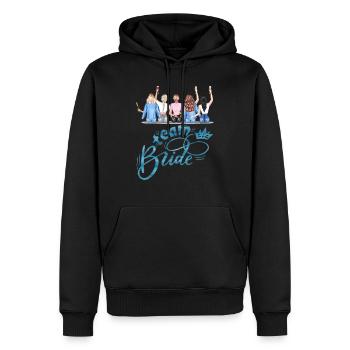 Braut Braut Hochzeit Junggesellenabschied Brautjungfernabschied - Männer Premium Bio Hoodie - Schwarz - Vorne - Nico (187cm)