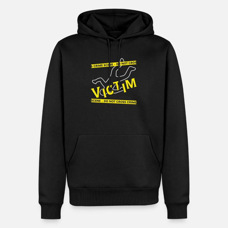 Spurensicherung - Kripo Polizei Kriminaltechnik - Männer Premium Bio Hoodie - Schwarz