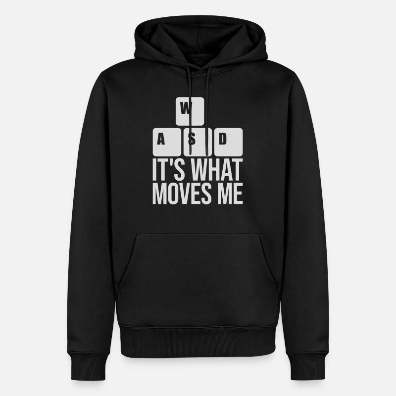 c’est ce qui m’émeut - Sweat à capuche Premium bio Homme - noir
