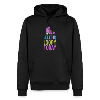 Skating figure punch skates - Men’s Premium Organic Hoodie - black - Front - Nico (187cm)