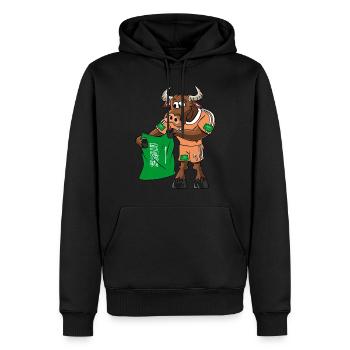 Arabie Saoudite Fan Taureau - Sweat à capuche Premium bio Homme - noir - Devant - Nico (187cm)
