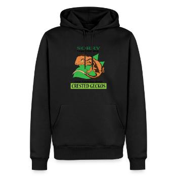 Denken Sie an Haubengeckos, lustige - Männer Premium Bio Hoodie - Schwarz - Vorne - Nico (187cm)
