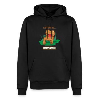 Denken Sie an Geckos: Süße Echsen, Reptilien - Männer Premium Bio Hoodie - Schwarz - Vorne - Nico (187cm)