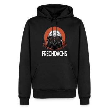 Frechdachs freche Leute wilde Seite - Männer Premium Bio Hoodie - Schwarz - Vorne - Nico (187cm)