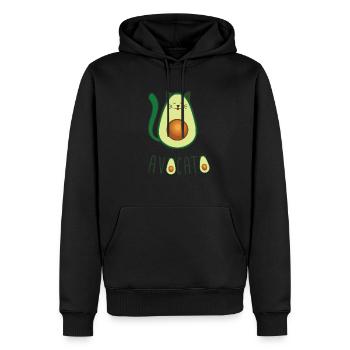 Neuheit Avocados Kätzchen Enthusiasten Illustration - Männer Premium Bio Hoodie - Schwarz - Vorne - Nico (187cm)