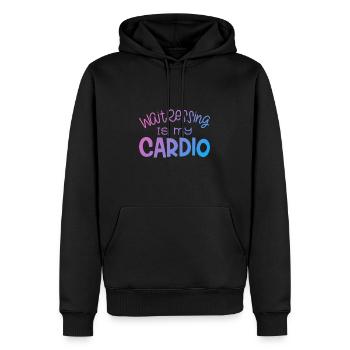 Diner Bar Kellnerin Kellner - Männer Premium Bio Hoodie - Schwarz - Vorne - Nico (187cm)