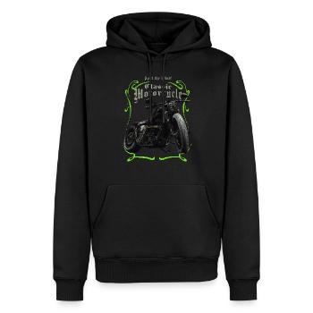 Amerikanische Classic-Motorräder - Männer Premium Bio Hoodie - Schwarz - Vorne - Nico (187cm)