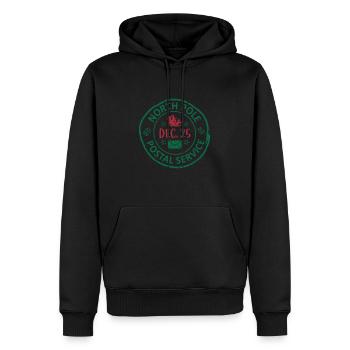Facteur Facteur Facteur - Sweat à capuche Premium bio Homme - noir - Devant - Nico (187cm)