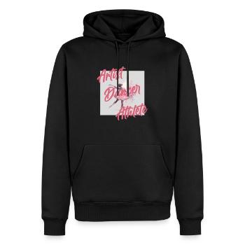 Balletttänzer | Ballettlehrer | Ballerina - Männer Premium Bio Hoodie - Schwarz - Vorne - Nico (187cm)
