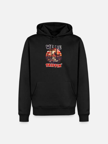 Roadtrip We Be Trippin - Men’s Premium Organic Hoodie - black