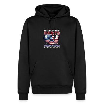 Dart Du Wirfst Darts Niedlich - Männer Premium Bio Hoodie - Schwarz - Vorne - Nico (187cm)