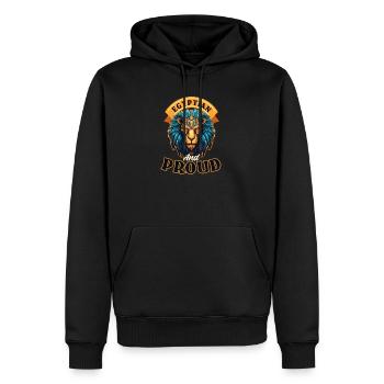 Ägypten Ägyptischer und stolzer Löwe - Männer Premium Bio Hoodie - Schwarz - Vorne - Nico (187cm)