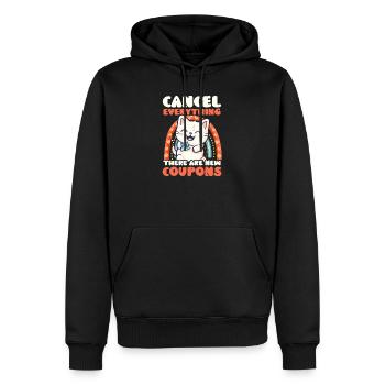 Couponer Stornieren Sie alles Neue Gutscheine - Männer Premium Bio Hoodie - Schwarz - Vorne - Nico (187cm)