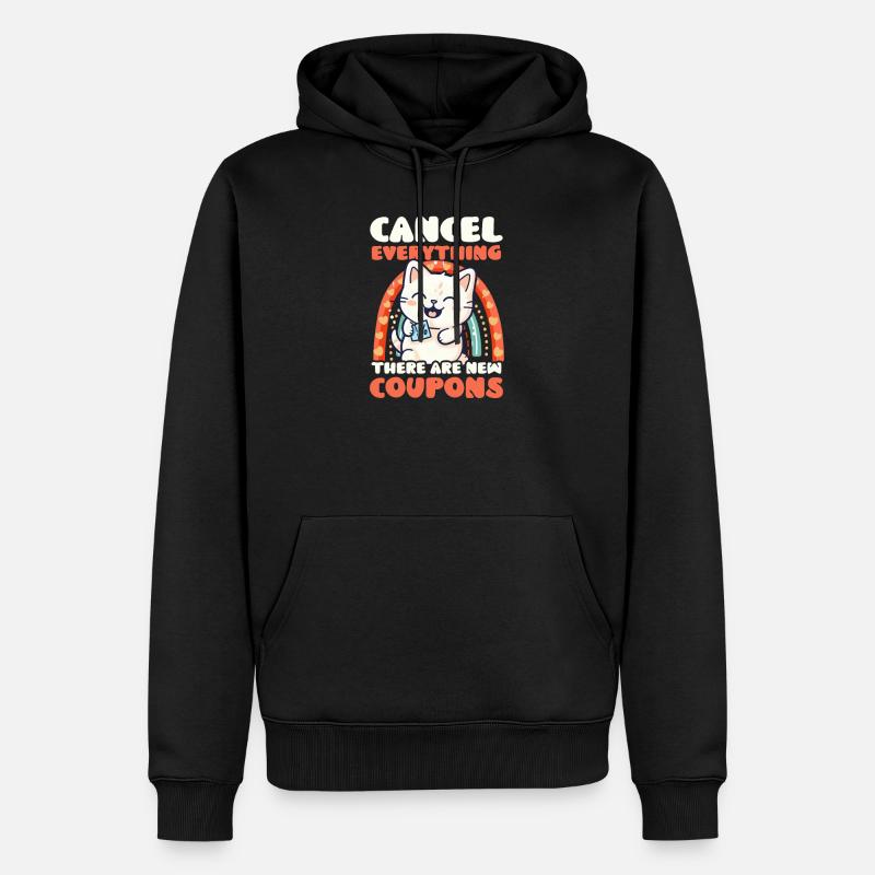 Couponer Annuler tout Nouveaux Coupons - Sweat à capuche Premium bio Homme - noir