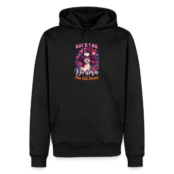 Schauspieler Save Drama für die Bühne - Männer Premium Bio Hoodie - Schwarz - Vorne - Nico (187cm)