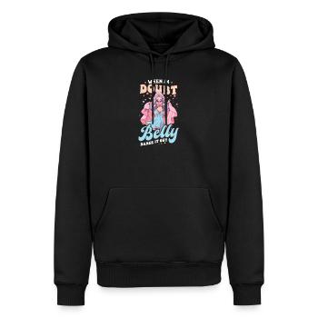 Bauchtanz im Zweifelsfall Bauchtanz aus - Männer Premium Bio Hoodie - Schwarz - Vorne - Nico (187cm)