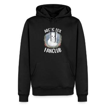 Polar Fuchs Eis Fuchs Arktis Fuchs - Männer Premium Bio Hoodie - Schwarz - Vorne - Nico (187cm)