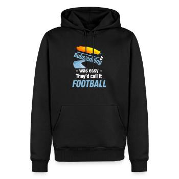 Si le bobsleigh était facile, ils le feraient - Sweat à capuche Premium bio Homme - noir - Devant - Nico (187cm)